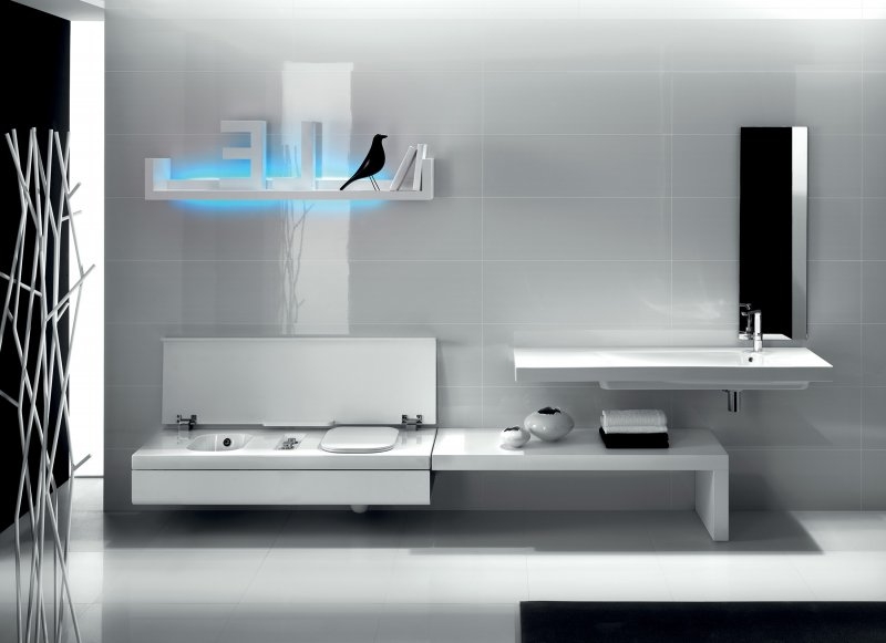 Panca plurifunzionale G-full Hatria , sanitari bagno, WC bagno, Bidet  ceramica, bagno design